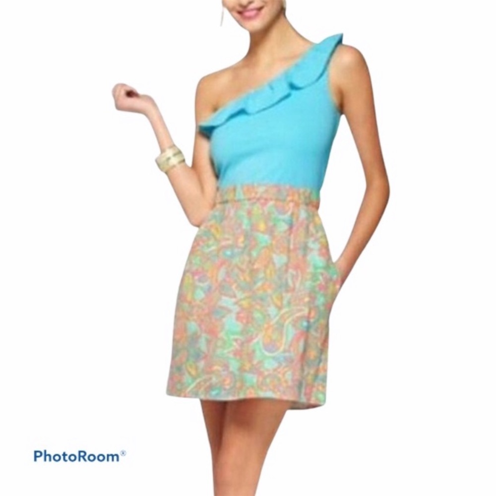 Lilly Pulitzer One shoulder Dress